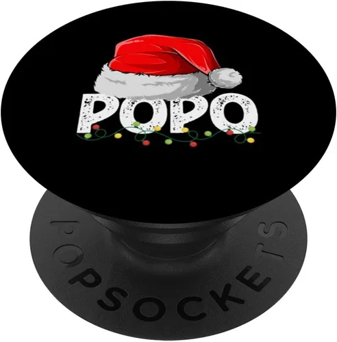 Vista 6 de Popo Santa Christmas Family Matching Pajamas Papa Xmas PopSockets MagSafe PopGrip for iPhone