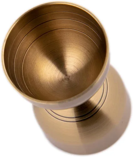 Vista 5 de Jigger de cóctel de alta calidad de 2 oz/1 oz, jigger de campana de acero inoxidable para camarero, jigger de medición de cóctel, jigger doble