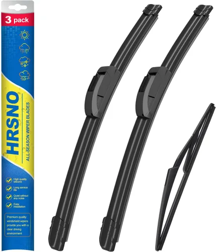 Vista 14 de Limpiaparabrisas de 15"+15" con juegos de escobillas limpiaparabrisas traseras de 13", repuesto automotriz para Jeep Wrangler 2007-2017, escobillas