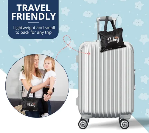 Vista 7 de Bebey Pack n Play - Funda opaca que bloquea el 97% de la luz, tela transpirable y elástica con 1 bolsillo lateral, 3 ventanas de acceso rápido