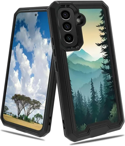 Vista 90 de Funda para Samsung S23 FE Galaxy S23 FE 2 en 1 PC duro de doble capa TPU suave a prueba de golpes Funda protectora para Samsung Galaxy S23 FE 6.4