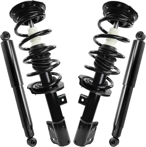 Vista 126 de Detroit Axle - Puntales y Amortiguadores para Chevy Traverse Buick Enclave GMC Acadia Saturn Outlook 2007-2012, 2 puntales delanteros con resorte
