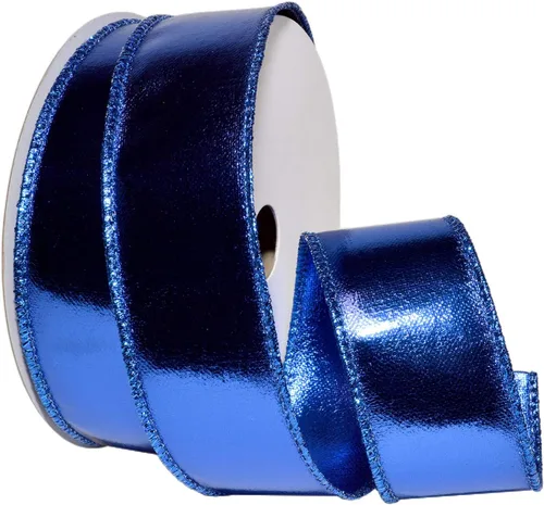 Vista 15 de Morex Ribbon alámbrico Lamé cinta, 2 – 1/2" X 10 yd, color dorado