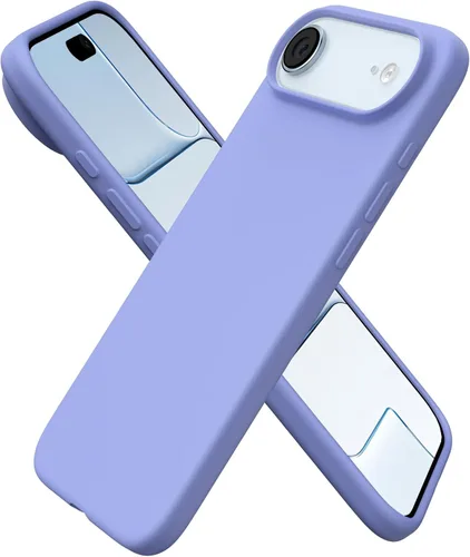 Vista 11 de ORNARTO Funda para iPhone Air de 6.5 pulgadas, silicona líquida delgada de 3 capas de goma de gel suave a prueba de golpes con forro de microfibra