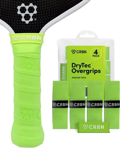 Vista 16 de CRBN Pickleball - Overgrips Drytec™ - Cinta adhesiva para pala de pickleball - Absorbe el impacto y la humedad - Pack de 4