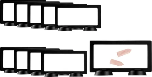 Vista 31 de Restaurantware Display Tek - Vitrinas flotantes de 2.8 x 2.8 pulgadas, 10 carcasas de exhibición de marco, se venden por separado, vitrinas