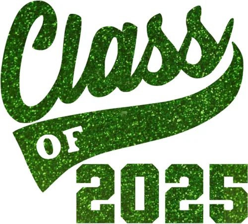 Vista 23 de Adhesivo de graduación para planchar en la clase de 2025, calcomanía para camiseta de secundaria universitaria, parche de graduación HTV