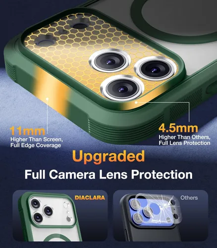 Vista 679 de DIACLARA - Funda transparente compatible con iPhone XR 6.1 pulgadas 2018