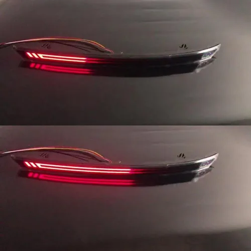 Vista 6 de Luz de freno LED para coche para BYD SONG PLUS 2020 2021 2022, LED Night DRL + luz de freno + señales de giro amarillas Streamer, Star Scan