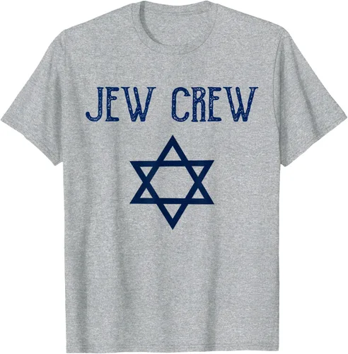 Vista 58 de Camiseta Jew Crew Jewish Star, gris, S