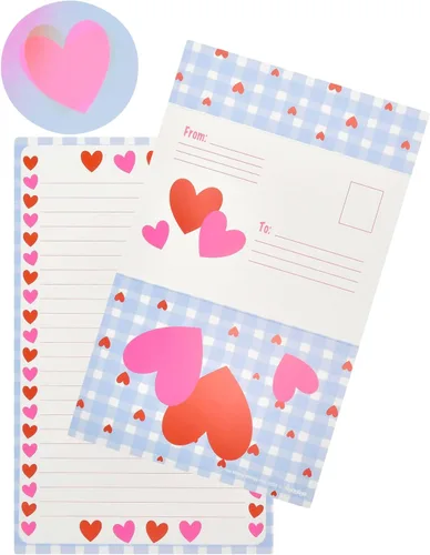 Vista 11 de iscream Pack of 8 Fold-over Ready to Send Note Cards - Blossoms and Bows