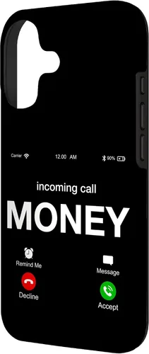 Vista 2 de Incoming Call Money is Calling Illustration Graphic Designs - Carcasa para iPhone 17