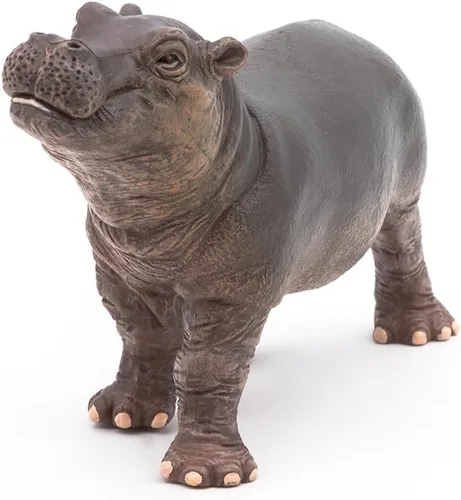 Vista 6 de Papo - Figura realista de hipopótamo bebé - A partir de 3 años - Colección Wild Life - Juego educativo de animales jóvenes - Juguete de idea