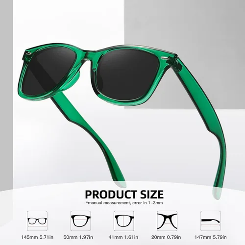Vista 126 de MEETSUN Polarized Sunglasses for Women Men Classic Retro Square Frame Driving Sun Glasses UV Protection