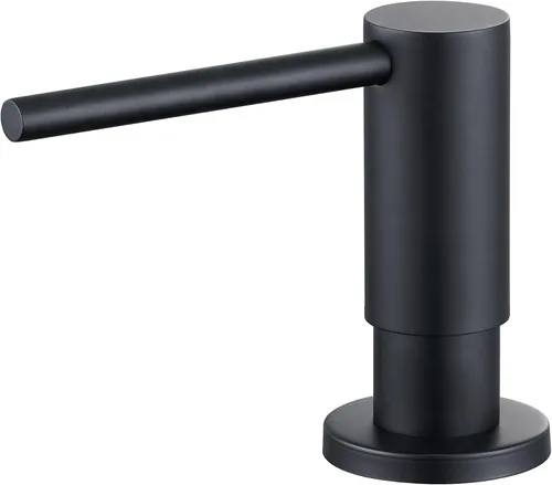 Vista 9 de Dispensador de jabón para fregadero de cocina de níquel cepillado, dispensador de jabón de fregadero de acero inoxidable de repuesto de The Top