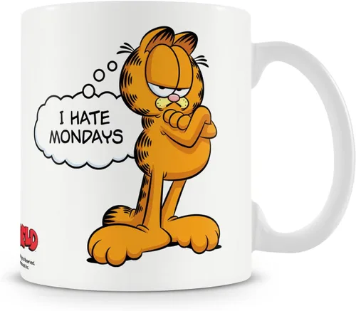 Vista 3 de Garfield Taza de café con licencia oficial "I Hate Mondays", talla única