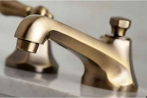 Vista 2 de Kingston Brass KS4463AL Grifo de baño extendido de 8 pulgadas, latón antiguo