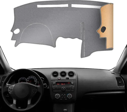 Vista 22 de Alfombrilla Protectora para Salpicadero Compatible con Nissan Altima 2012-2007 (Código de Cuerpo L32, Sin Modelos HUD), Alfombrilla Antirreflejos