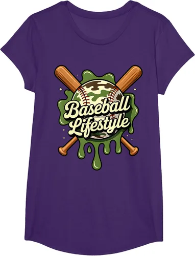 Vista 65 de Baseball Life Style 101 Apparel Youth Drip Baseball Boys Kid Camiseta