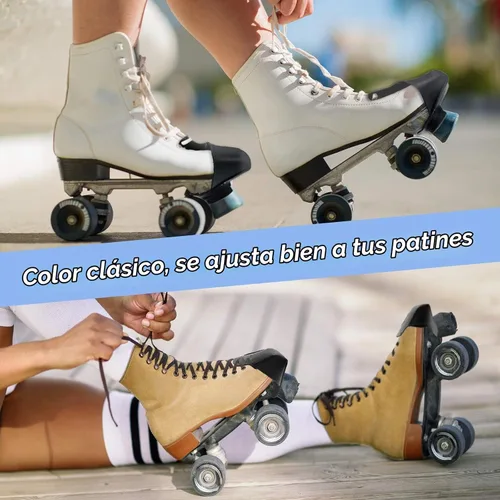 Vista 3 de Geyoga 2 Pcs Roller Skate Toe Guards for Quad Skates Negro