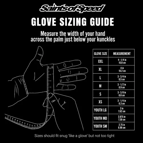 Vista 2 de Saints of Speed Guantes de Dirt Bike Estampados con Rosquilla – Guantes de Bicicleta con Pantalla Táctil para Motocross, Ciclismo de Montaña, BMX