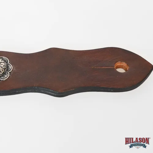Vista 6 de HILASON Western Horse Tack Quick Change Buckle Slobber Straps Marrón oscuro