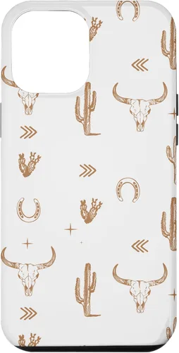 Vista 26 de Western Country - Carcasa para iPhone 17, diseño de calavera de toro sureño