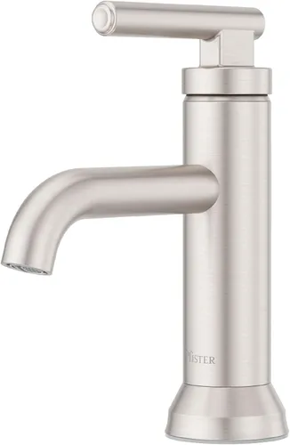 Vista 15 de Grifo para lavabo de baño Pfister Capistrano, 8 pulgadas de separación amplia, 2 manijas, 3 orificios, certificado NSF, acabado negro mate Spot Spot
