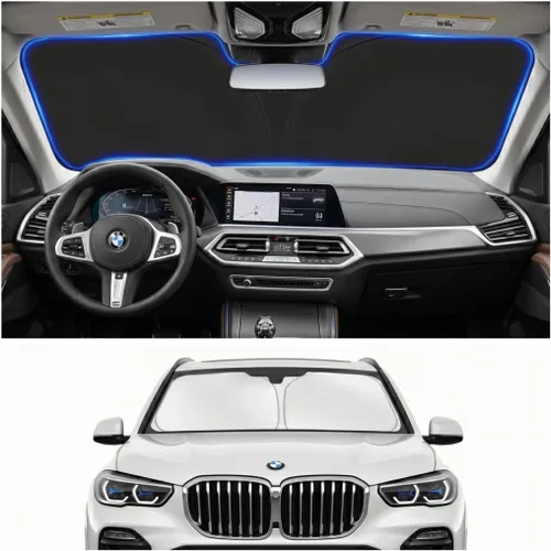 Vista 81 de Parasol para parabrisas para BMW X1 E84 2016-2024 2025, accesorios – Cubierta de parasol para parabrisas de ventana delantera, ajuste personalizado
