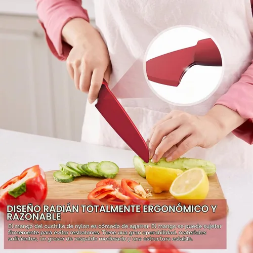 Vista 3 de Cuchillo de nailon para sartenes antiadherentes, juego de 2