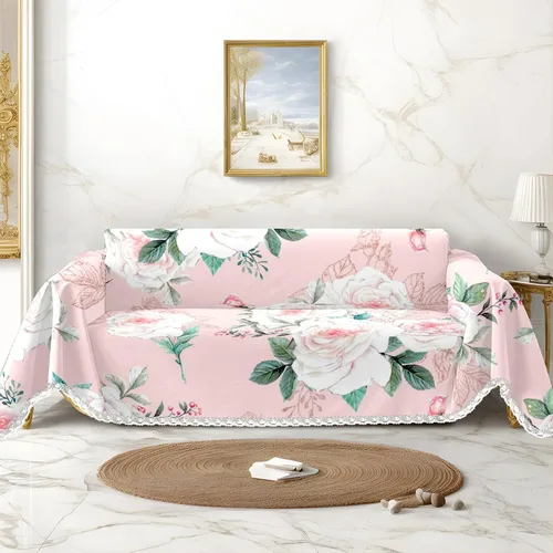 Vista 11 de Funda de sofá amarilla con estampado de limón y funda de sofá para sillón, funda resistente a las manchas, protector universal de muebles