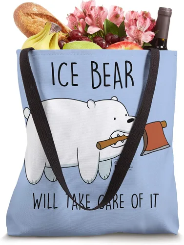 Vista 4 de We Bare Bears Take Care of It - Bolso de mano 16 pulgadas Blanco