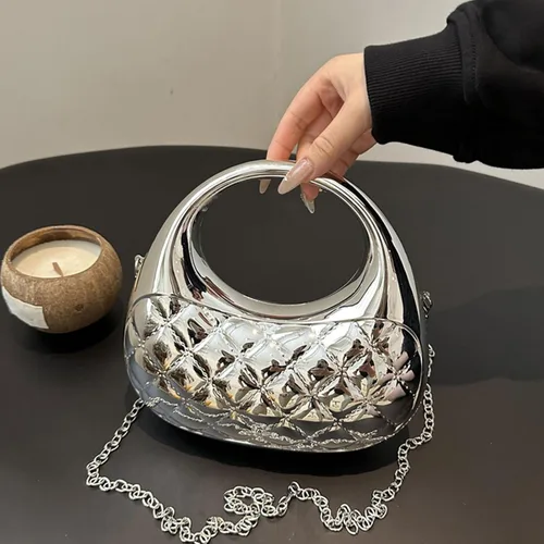 Vista 5 de Bolso de mano para mujer, elegante bolso de hombro, delicado bolso cruzado, bolso de noche, bolso de mano, accesorio de fiesta