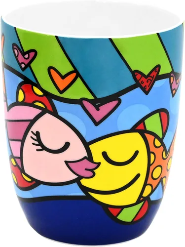Vista 8 de Britto Romero Bone - Taza de café de porcelana, 16.8 onzas (Alive (multicolor))