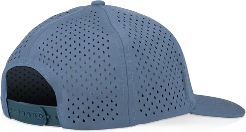 Vista 4 de Gilbert Performance Snapback Hat Gorra en blanco de 5 paneles para hombres y mujeres transpirable y ligera pico curvado