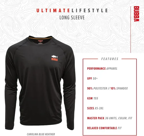 Vista 3 de BUBBA Ultimate Lifestyle Performance Long Sleeve Shirt