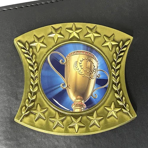 Vista 5 de Medallas expresas MVP Jugador más valioso campeón campeón campeonato cuero cinturón persona