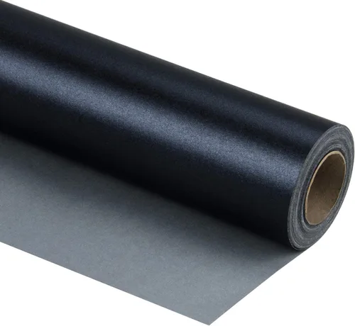 Vista 35 de RUSPEPA Papel de regalo negro mate, color liso perlado, papel lustre perfecto para bodas, cumpleaños, Navidad, baby shower, 17 pulgadas x 32.8 pies