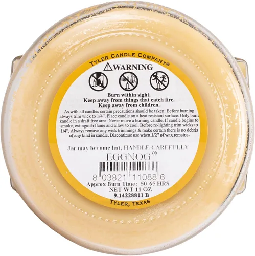 Vista 4 de Tyler Candle Company Vela de ponche de huevo de 11 oz Multi