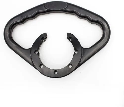 Vista 5 de Manija de pasajero CNC para motocicleta, mango de tanque compatible con Yamaha YZF R25 R3 MT03 2014 2015 2016 2017 2018 2019 2020