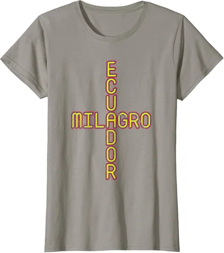 Vista 26 de Milagro Ecuador Travel, Orgullo, Bandera de Ecuador, Camiseta Milagro, Negro