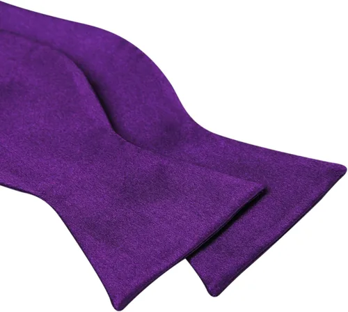 Vista 4 de Alizeal Pajarita tejida jacquard para hombre con lazo sólido para esmoquin