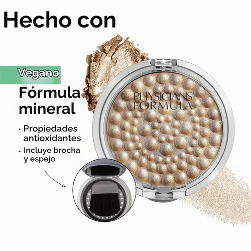 Vista 3 de Polvo Physicians Formula Mineral Glow Pearls Powder Palette, 28 oz., Beige perlado
