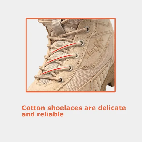 Vista 4 de Botas tácticas militares para hombre, botas de trabajo, botas de desierto, botas duras, botas de senderismo, botas de combate, botas ligeras