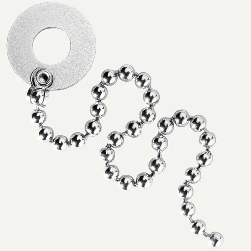 Vista 7 de Meinl Platillos Tocino Platillos Sizzler - Sonido de remache sin taladro, Paseo/Choque/China Stainless Beaded Chain, Instant Sizzle, Low-Profile
