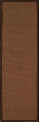 Vista 108 de Alfombra de sisal Safavieh, de color maíz y negro, tejida a mano, de la colección de fibras naturales; 5 x 8 pulgadas, NF441A, Tela, Gris / Gris