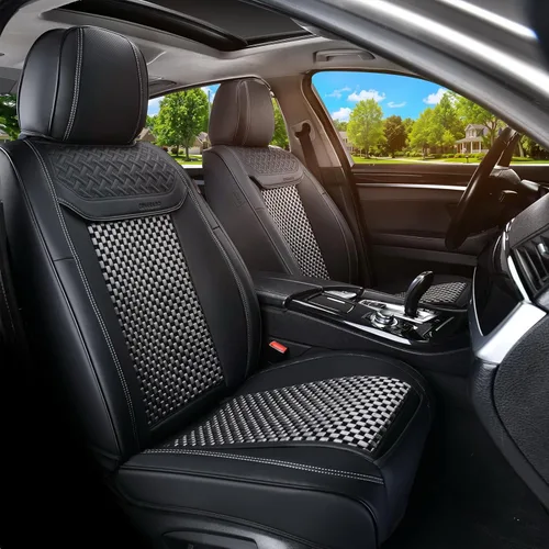 Vista 42 de Coverado - Fundas impermeables para asientos de coche, fundas delanteras para asientos de coche, 2 en 1, fundas protectoras para asientos de coche