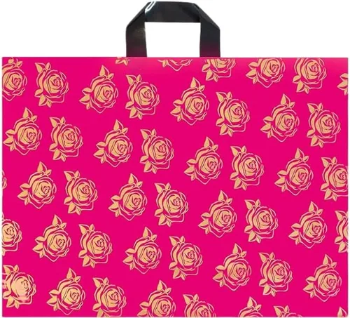 Vista 10 de Infinite Pack Bolsas grandes de mercancía de agradecimiento con asa de lazo, bolsa de boutique brillante, refuerzo inferior de 3 pulgadas y 3 mil