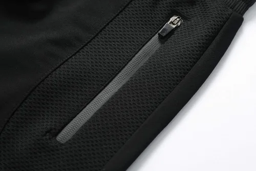 Vista 5 de Tansozer Pantalones cortos deportivos para hombre con bolsillos con cierre