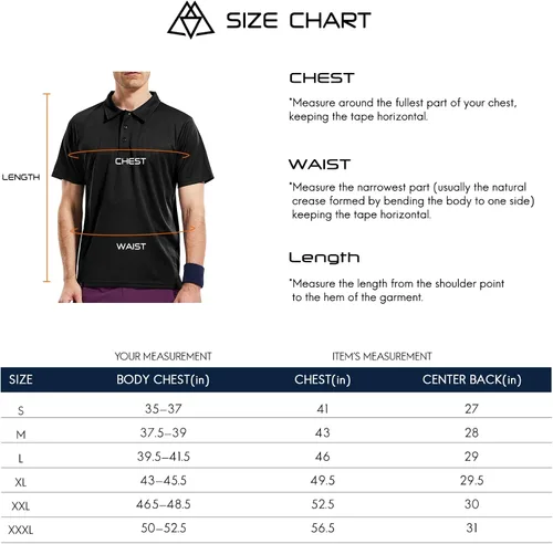 Vista 7 de Haimont Camisas polo de manga corta con cuello para hombre, absorben la humedad, para tenis, negocios, trabajo casual